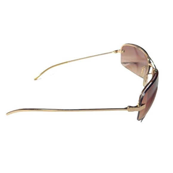 DOLCE & GABBANA Gold Rim Metal Frame Sunglasses DG Logo Made In Italy EUC - Picture 4 of 13